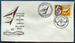 Envelope FDC 1960 Exposicao Internacional Industria e Comercio Economia CBC GB