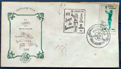 Envelope FDC 1960 Jogos da Primavera Mulher Atletismo CBC GB