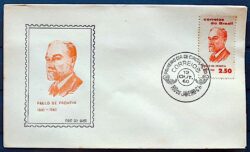Envelope FDC 1960 Paulo de Frontin Engenharia Politico CBC GB