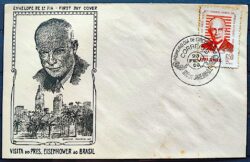 Envelope FDC 1960 Presidente dos Estados Unidos Eisenhower CBC RJ