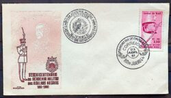 Envelope FDC 1961 Academia Militar Agulhas Negras Brasao Espada CBC GB