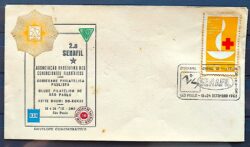 Envelope FDC 1963 Cruz Vermelha Saude Kitte Shumi do Kokai SENAFIL CBC SP