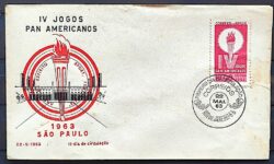 Envelope FDC 1963 Jogos Panamericanos Sao Paulo CBC GB