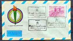 Envelope FDC 1963 Jogos da Primavera Mulher Panamericano CBC SP