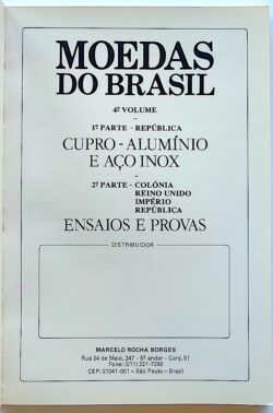 Livro Moedas do Brasil Cupro Aluminio Aco Inox Marcelo Rocha Borges