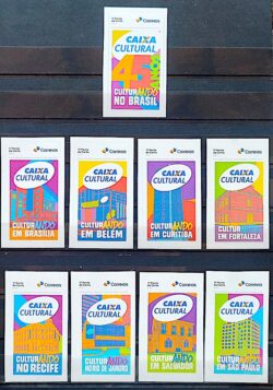SI 100 Selo Institucional 45 Anos Caixa Cultural Banco 2025 Serie Completa