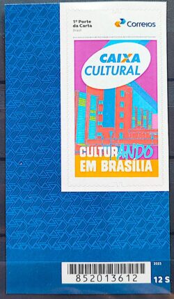 SI 101 Selo Institucional 45 Anos Caixa Cultural Brasilia Banco 2025 Codigo de Barras