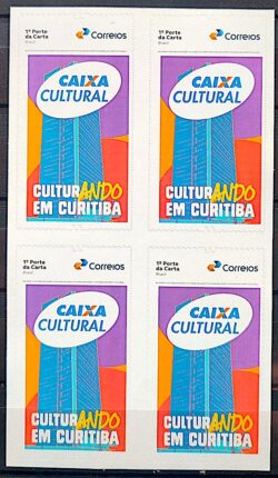 SI 103 Selo Institucional 45 Anos Caixa Cultural Curitiba Banco 2025 Quadra