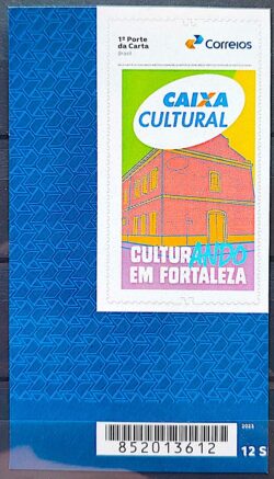 SI 104 Selo Institucional 45 Anos Caixa Cultural Fortaleza Banco 2025 Codigo de Barras