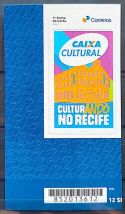 SI 105 Selo Institucional 45 Anos Caixa Cultural Recife Banco 2025 Codigo de Barras