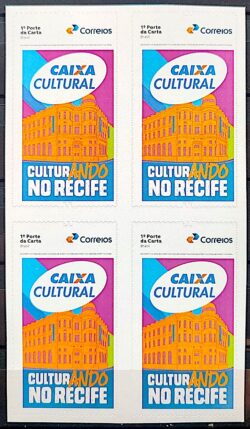 SI 105 Selo Institucional 45 Anos Caixa Cultural Recife Banco 2025 Quadra
