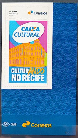 SI 105 Selo Institucional 45 Anos Caixa Cultural Recife Banco 2025 Vinheta Correios