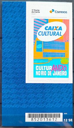 SI 106 Selo Institucional 45 Anos Caixa Cultural Rio de Janeiro Banco 2025 Codigo de Barras