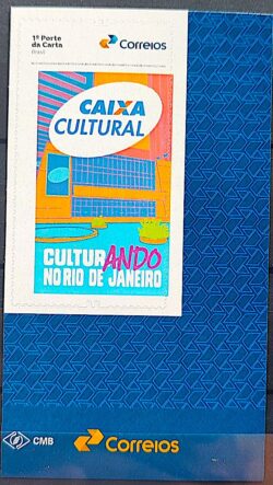 SI 106 Selo Institucional 45 Anos Caixa Cultural Rio de Janeiro Banco 2025 Vinheta Correios
