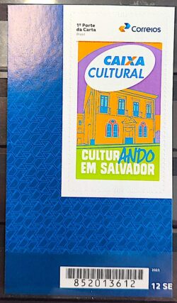 SI 107 Selo Institucional 45 Anos Caixa Cultural Salvador Banco 2025 Codigo de Barras