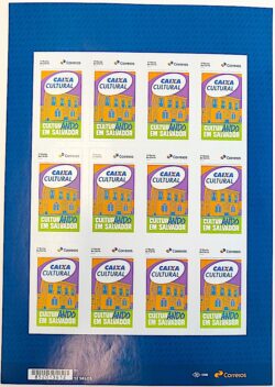 SI 107 Selo Institucional 45 Anos Caixa Cultural Salvador Banco 2025 Folha