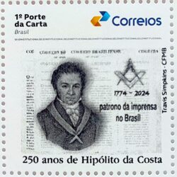 SI 31 Selo Institucional Hipolito da Costa Jornalismo Maconaria 2024 Variedade de Cor