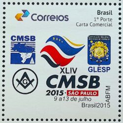 Selo Personalizado Loja Maconica Sao Paulo Maconaria Mapa 2015