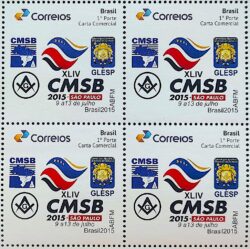 Selo Personalizado Loja Maconica Sao Paulo Maconaria Mapa 2015 Quadra