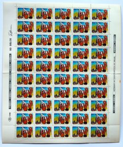 C 1375 Selo Centenario dos Abolicionistas Ceara Jangada Amazonas Escravidao Direito 1984 Folha