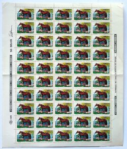 C 1444 Selo Cavalos de Racas Brasileiras 1985 Folha