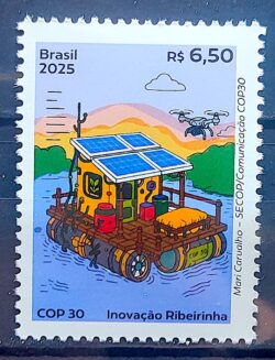 C 4182 Selo COP30 Brasil Amazonia Belem 2025 Energia Solar Drone