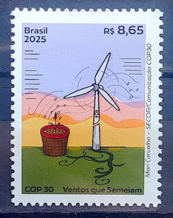 C 4184 Selo COP30 Brasil Amazonia Belem 2025 Energia Eolica