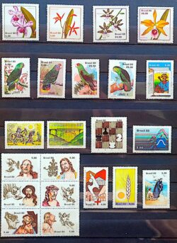 Colecao Anual de Selos do Brasil 1980 Comemorativos