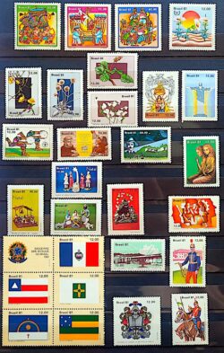 Colecao Anual de Selos do Brasil 1981 Comemorativos