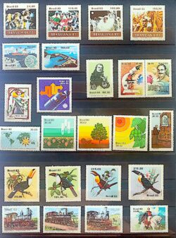 Colecao Anual de Selos do Brasil 1983 Comemorativos