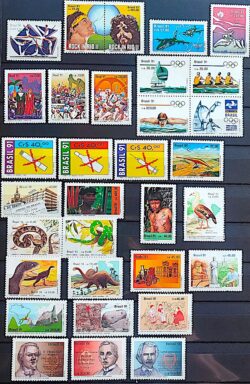 Colecao Anual de Selos do Brasil 1991 Comemorativos