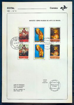 Edital 1980 08 Museus Arte Brasil Pintura Com Selo CPD e CBC SP 02