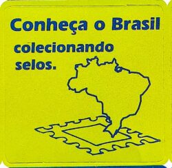 Etiqueta Autoadesiva Filatelia 08 Conheca o Brasil Mapa