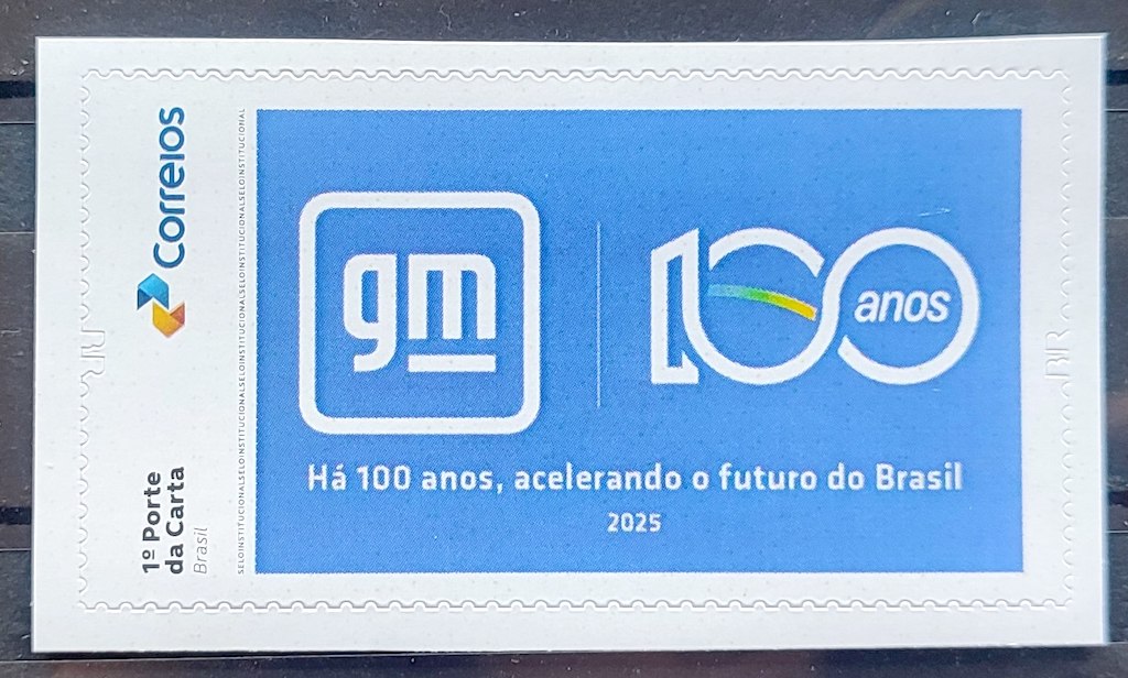 SI 115 Selo Institucional Centenario General Motors Brasil Carro Economia 2025