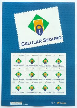 SI 114 Selo Institucional Celular Seguro Comunicacao Seguranca 2025 Folha