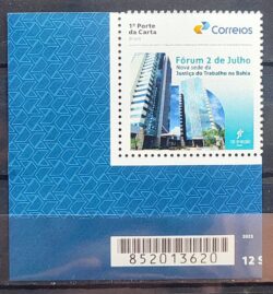 SI 116 Selo Institucional Justica Trabalho Bahia Direito 2025 Codigo Barras