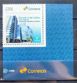 SI 116 Selo Institucional Justica Trabalho Bahia Direito 2025 Vinheta Correios