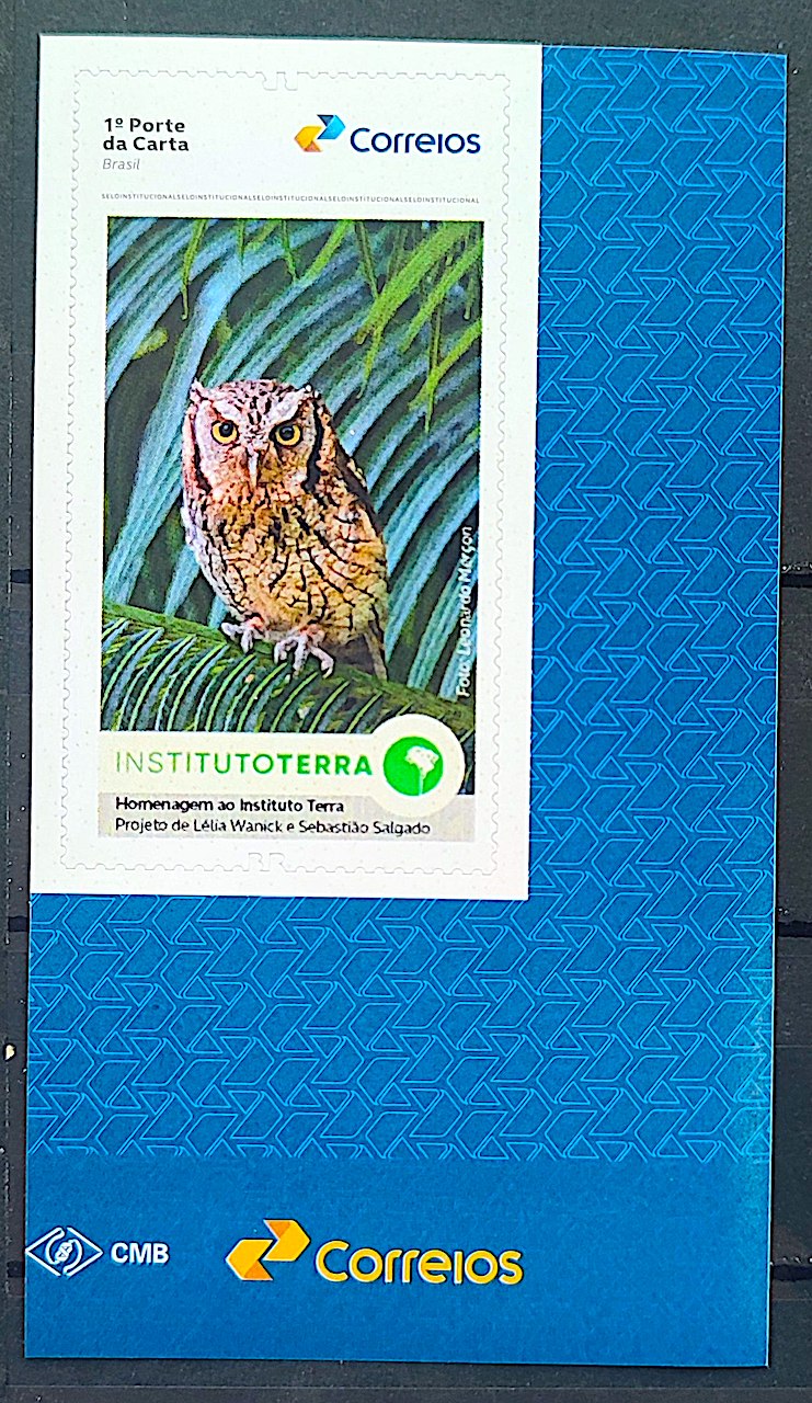 SI 118 Selo Institucional Instituto Terra Fauna Coruja 2025 Vinheta Correios