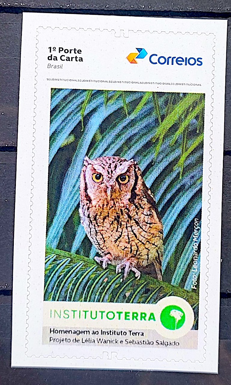 SI 118 Selo Institucional Instituto Terra Fauna Coruja 2025
