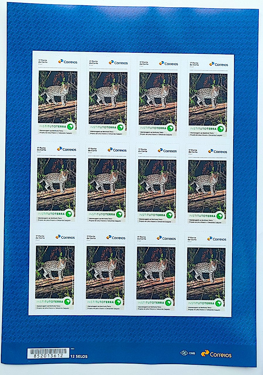 SI 119 Selo Institucional Instituto Terra Fauna Jaguatirica 2025 Folha