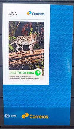 SI 119 Selo Institucional Instituto Terra Fauna Jaguatirica 2025 Vinheta Correios