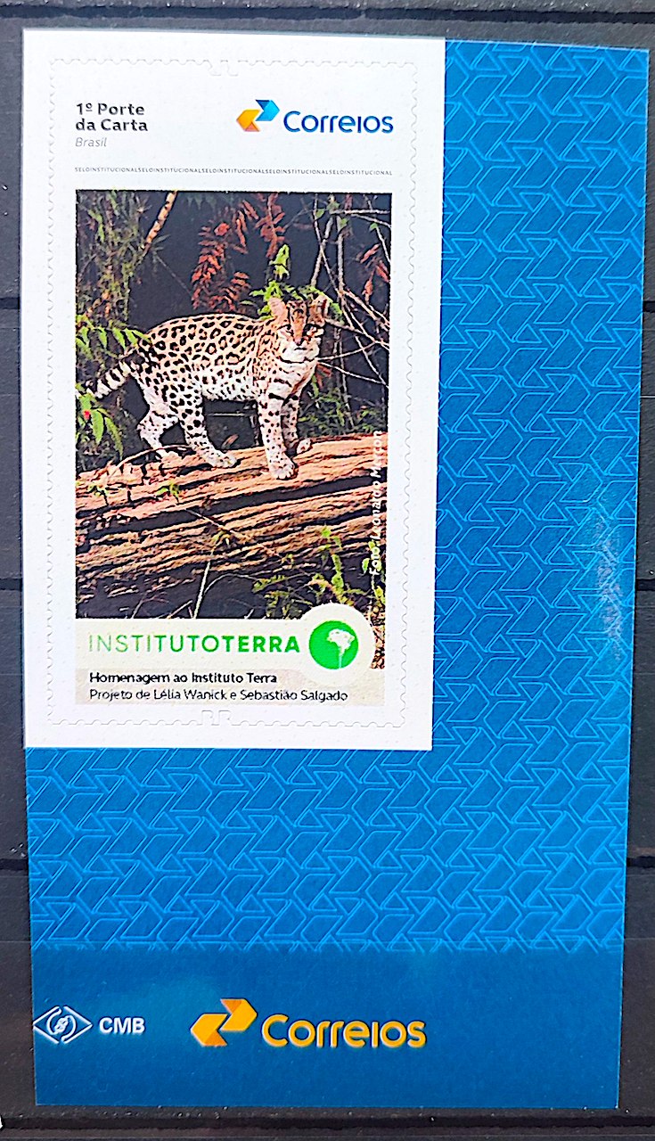 SI 119 Selo Institucional Instituto Terra Fauna Jaguatirica 2025 Vinheta Correios