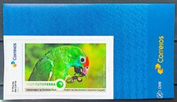 SI 120 Selo Institucional Instituto Terra Fauna Periquito 2025 Vinheta Correios