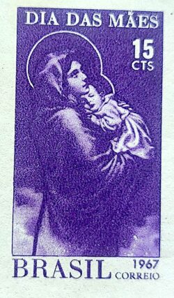 B 22 Selo do Bloco Dia das Maes 1967