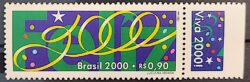 C 2237 Selo Feliz Ano Novo 2000 Vinheta Dir
