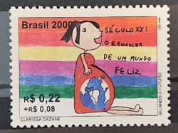 C 2240 Selo Selando o Futuro Mulher 2000