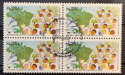 C 2242 Selo Programa Nacional do Livro Didatico Educacao Mapa 2000 Quadra CBC AM 2