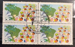 C 2242 Selo Programa Nacional do Livro Didatico Educacao Mapa 2000 Quadra CBC AM 3