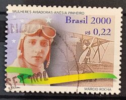 C 2245 Selo Mulheres Aviadoras Aviao 2000 Anesia Machado Circulado