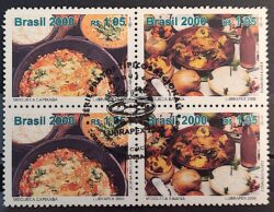 C 2246 Selo Pratos Tipicos Moqueca Capixaba Baiana Gastronomia 2000 Quadra CBC ES 2